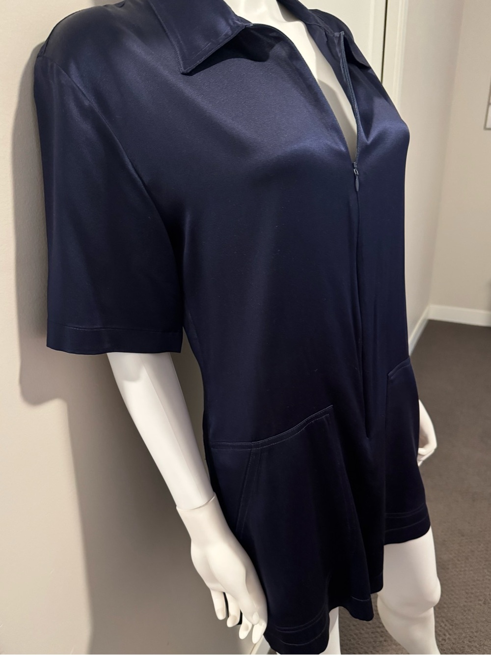 Rivet Utility Satin Romper - MINT! - Picture 2 of 6